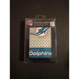 Miami Dolphins Playing Cards Officially Licensed NFL New Sealed